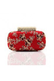 Women Acrylic Baguette Clutch / Evening Bag / Wallet / Key Holder / Coin Purse White / Red / Silver