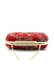 Women Acrylic Baguette Clutch / Evening Bag / Wallet / Key Holder / Coin Purse White / Red / Silver