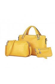 Women Formal / Casual / Office & Career / Shopping PU Tote Beige / Blue / Yellow / Black