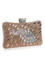 Women Elegant High grade The Peacock Diamonds Evening Bag