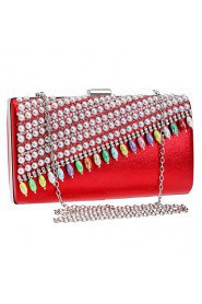 Women Pearl Diamonds Evening Bag