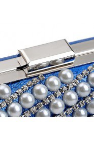 Women Pearl Diamonds Evening Bag