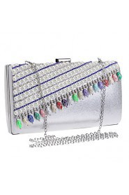 Women Pearl Diamonds Evening Bag