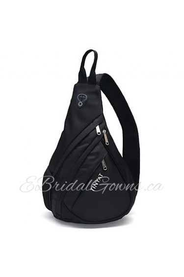 Men Functional Cool Style Chest Bag Pack Modern Style Big Capacity Outside Black Messenger Bag T509