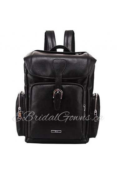 High end Genuine Leather Men Backpack Lightweight Top Layer Cowhide Shoulder Messenger Laptop Travel Bag