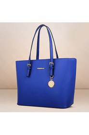 Women PU Barrel Shoulder Bag / Tote Beige / Blue / Black