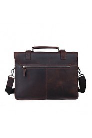 Men's Leather Retro Business Laptop Bag