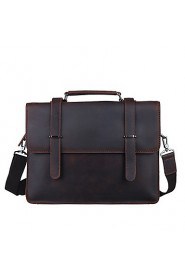 Men's Leather Retro Business Laptop Bag