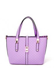 Women Casual PVC Tote White / Pink / Purple / Blue / Yellow