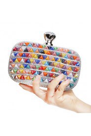 Women Stereoscopic Triangle Diamonds Evening Bag