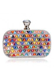 Women Stereoscopic Triangle Diamonds Evening Bag