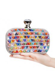 Women Stereoscopic Triangle Diamonds Evening Bag