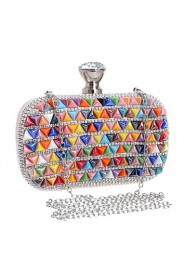 Women Stereoscopic Triangle Diamonds Evening Bag