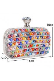 Women Stereoscopic Triangle Diamonds Evening Bag