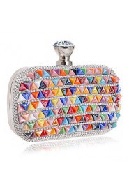 Women Stereoscopic Triangle Diamonds Evening Bag