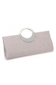 Handbag Silk/Crystal/ Rhinestone/Metal Evening Handbags/Bridal Purse With Crystal/ Rhinestone/Metal
