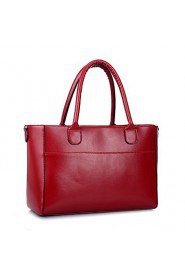 Women Formal / Casual / Office & Career / Shopping PU Tote Blue / Red / Black