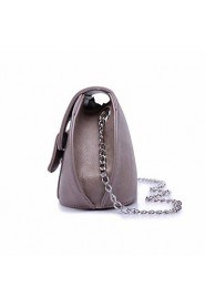 Women Casual / Office & Career Cowhide Shoulder Bag Brown / Gray / Black