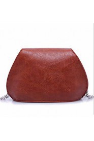 Women Casual / Office & Career Cowhide Shoulder Bag Brown / Gray / Black