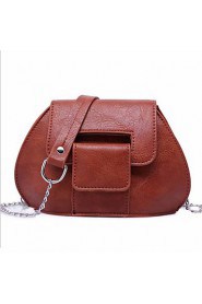 Women Casual / Office & Career Cowhide Shoulder Bag Brown / Gray / Black