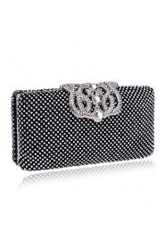 Women Polyester / Metal Minaudiere Clutch / Evening Bag Gold / Silver / Black