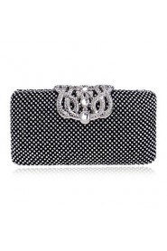 Women Polyester / Metal Minaudiere Clutch / Evening Bag Gold / Silver / Black