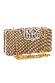 Women Polyester / Metal Minaudiere Clutch / Evening Bag Gold / Silver / Black