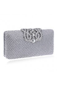 Women Polyester / Metal Minaudiere Clutch / Evening Bag Gold / Silver / Black