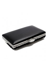 Women PU / Metal Baguette Clutch / Evening Bag Black