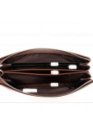 Men PU Knucklebox Clutch / Wallet Brown / Black / Khaki