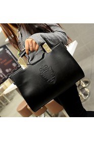 Women Casual / Office & Career / Shopping PU Tote Brown / Black