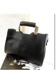 Women Casual / Office & Career / Shopping PU Tote Brown / Black