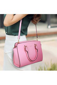 Women PU Doctor Shoulder Bag / Tote Pink / Purple / Blue / Red / Black