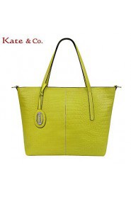 Women's Fashion Classic Crocodile Grain Leather Tote