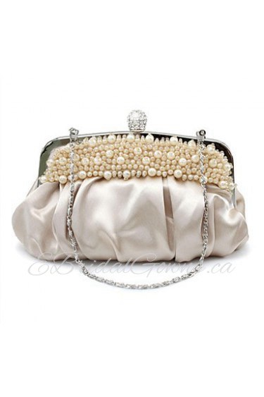 Silk Wedding / Special Occasion Clutches / Evening Handbags with Imitation Pearls (More Colors)