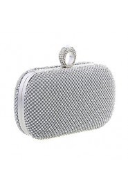 Women Metal Minaudiere Shoulder Bag / Clutch / Evening Bag / Wristlet Gold / Silver / Black