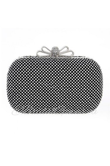 Women Metal Minaudiere Shoulder Bag / Clutch / Evening Bag / Wristlet Gold / Silver / Black