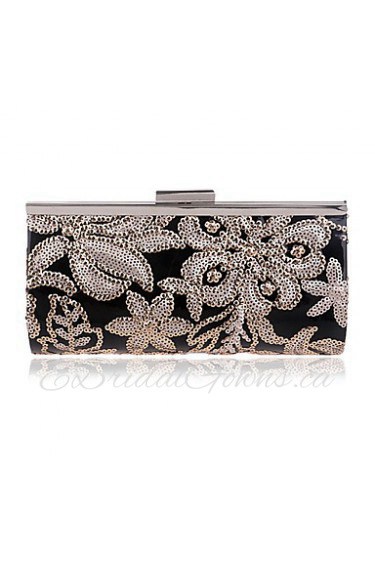 Women Vintage Sequins Embroidery Evening Bag