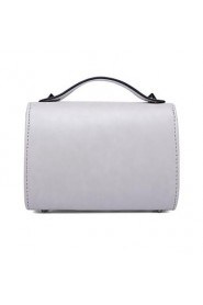 Women Formal / Office & Career Cowhide Shoulder Bag Gray / Black