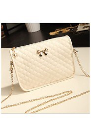 Women PU Baguette Shoulder Bag White / Pink / Green / Black