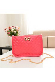 Women PU Baguette Shoulder Bag White / Pink / Green / Black