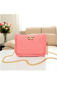 Women PU Baguette Shoulder Bag White / Pink / Green / Black