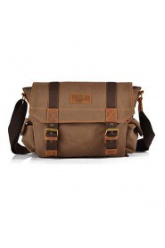 Mens Vintage Canvas Messenger Bag Travel Military Handbag Shoulder Book Bag