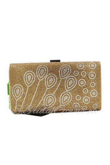 Women Metal Minaudiere Clutch / Evening Bag Gold / Silver / Black