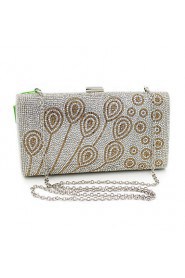 Women Metal Minaudiere Clutch / Evening Bag Gold / Silver / Black