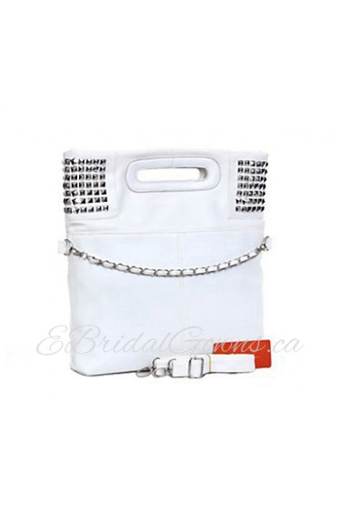 Women Formal / Casual / Office & Career / Shopping PU Tote White / Black