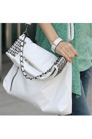 Women Formal / Casual / Office & Career / Shopping PU Tote White / Black