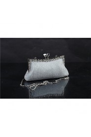 Diamond With Aluminum Sheet Evening Bag/Purses/Clutches/Mini Bags/Totes/Wallets & Accessories/Bridal Purse With Chain