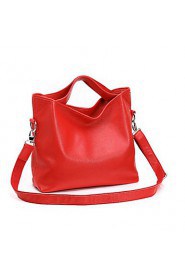 Women Casual / Office & Career / Shopping PU Tote Brown / Red / Black