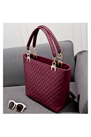 Women Casual PU Tote Brown / Black / Burgundy